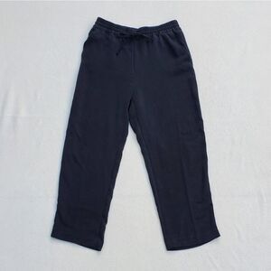 NWOT H&M high waist wide leg cropped black pants